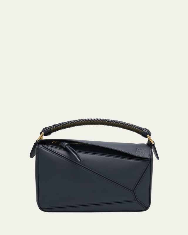 Puzzle Small Leather Top-Handle Bag
